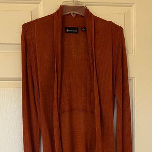 Waterfall Long Duster Pointelle Cardigan